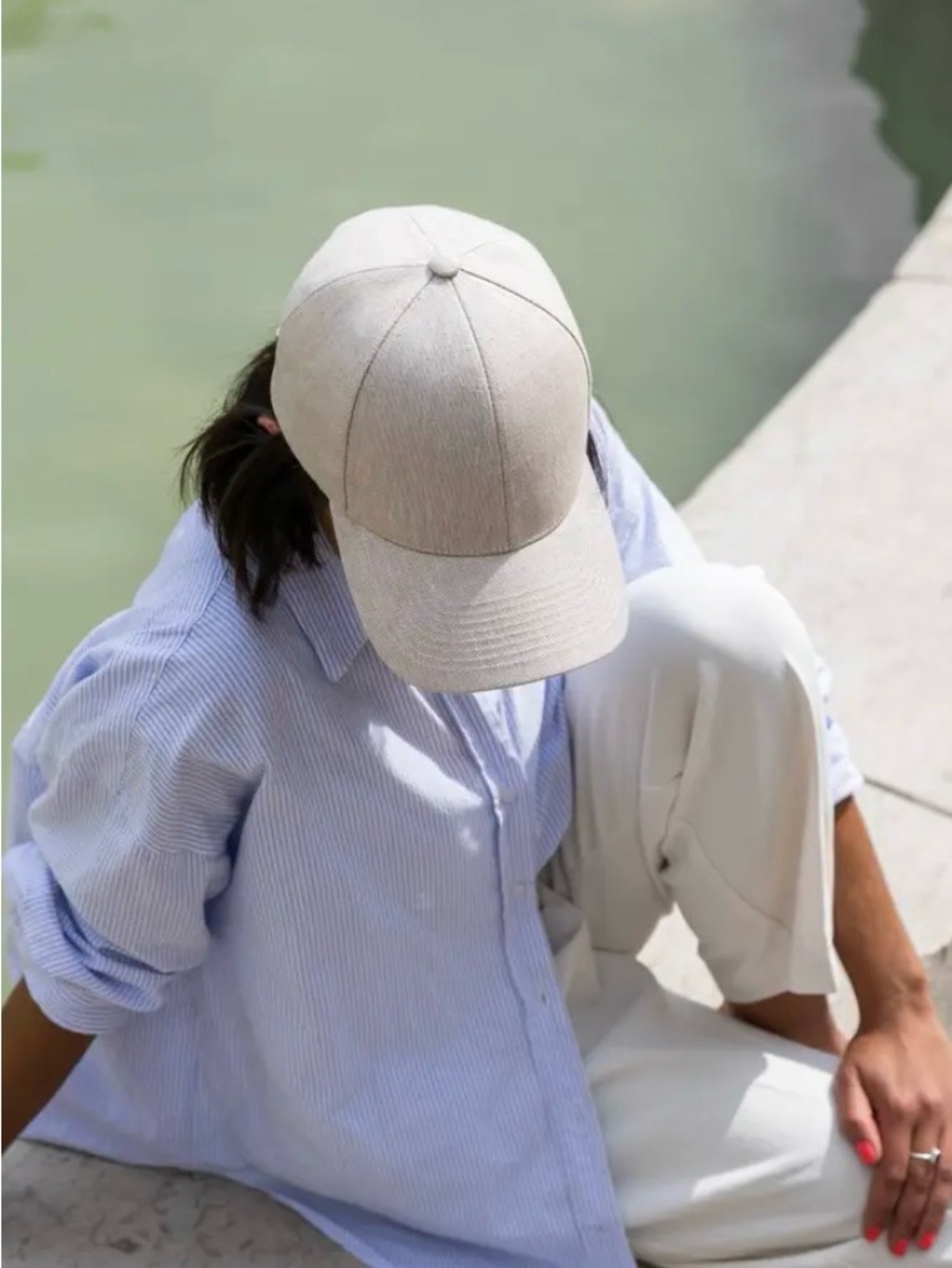 Varsity Cream Baseball Cap - Unisex Hat